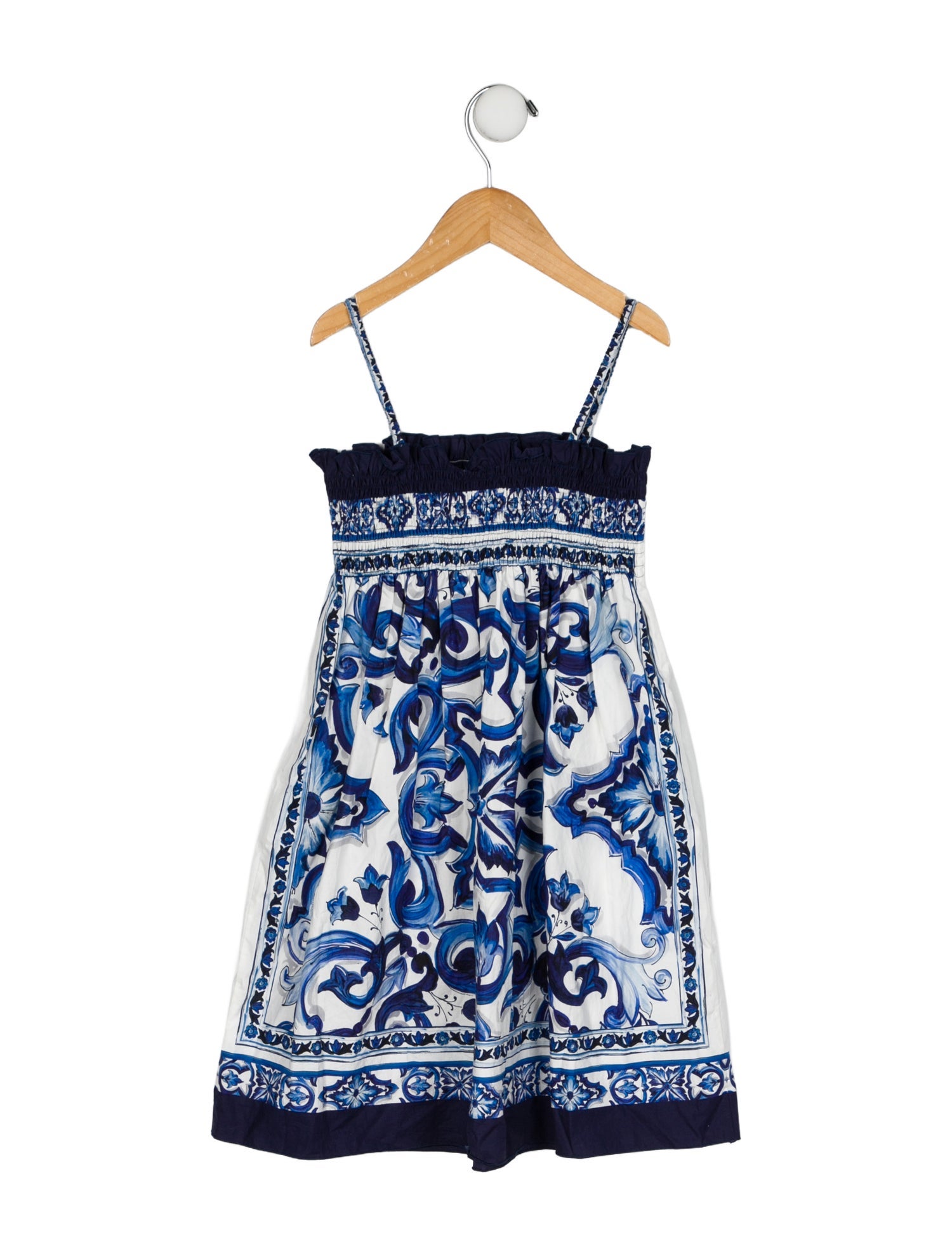 Dolce & Gabbana Girls Pattern Print Dress