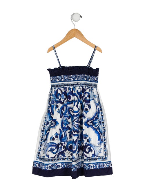 Dolce & Gabbana Girls Pattern Print Dress