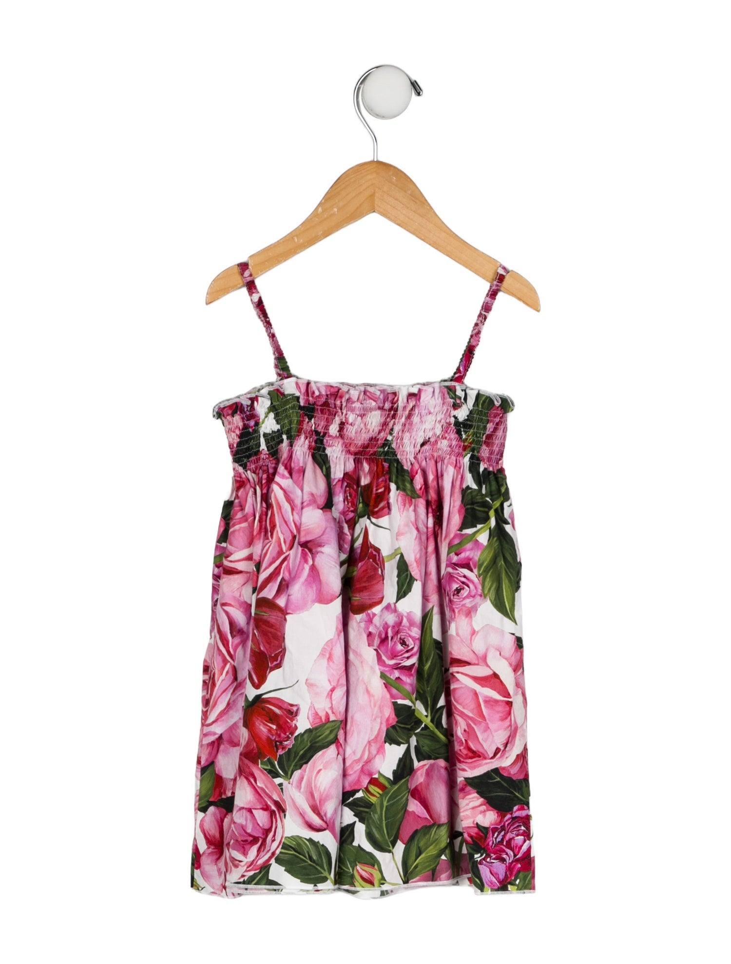 Dolce & Gabbana Girls Floral Pattern Dress