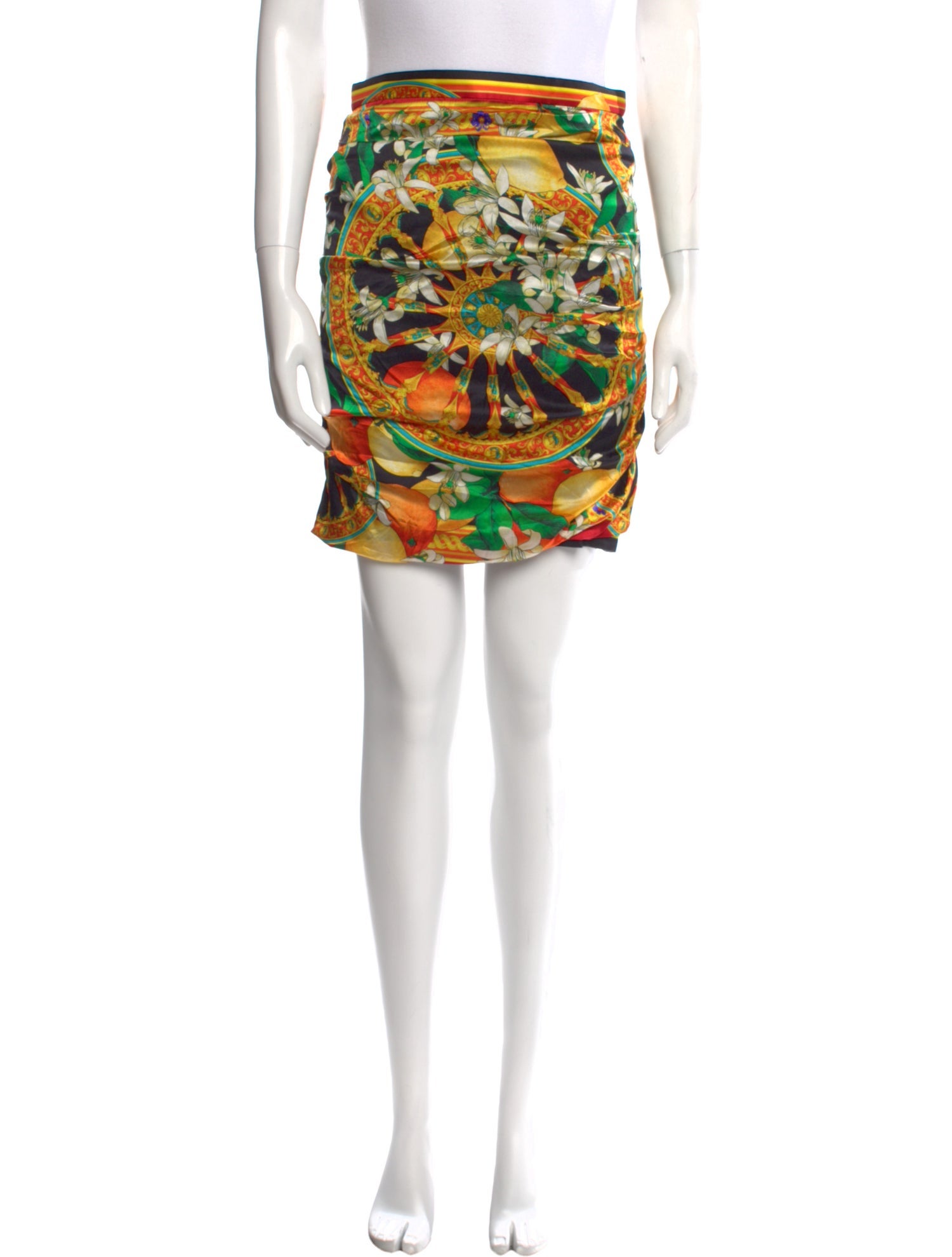 Dolce & Gabbana Silk Mini Skirt