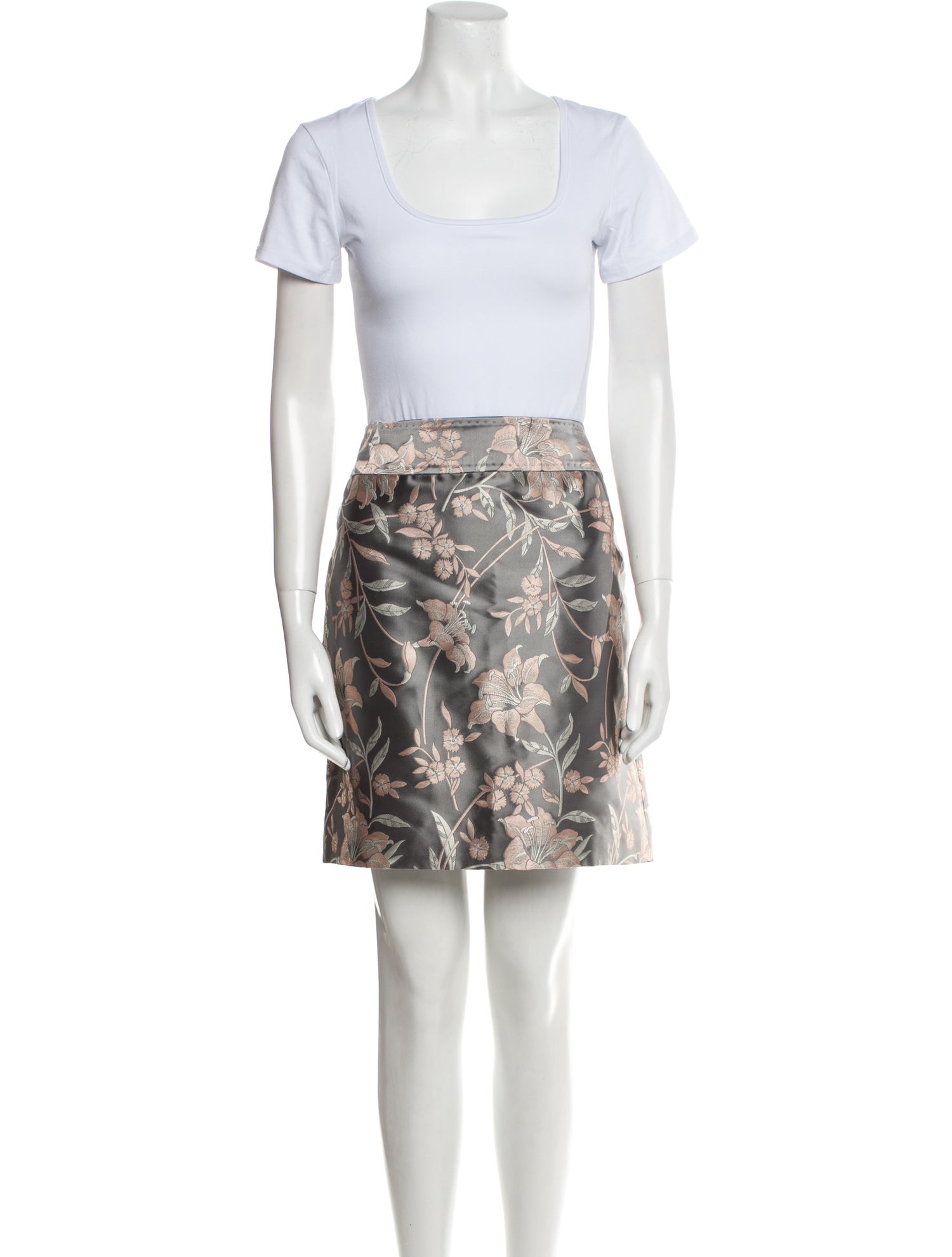 Dolce & Gabbana Floral Print Skirt Suit