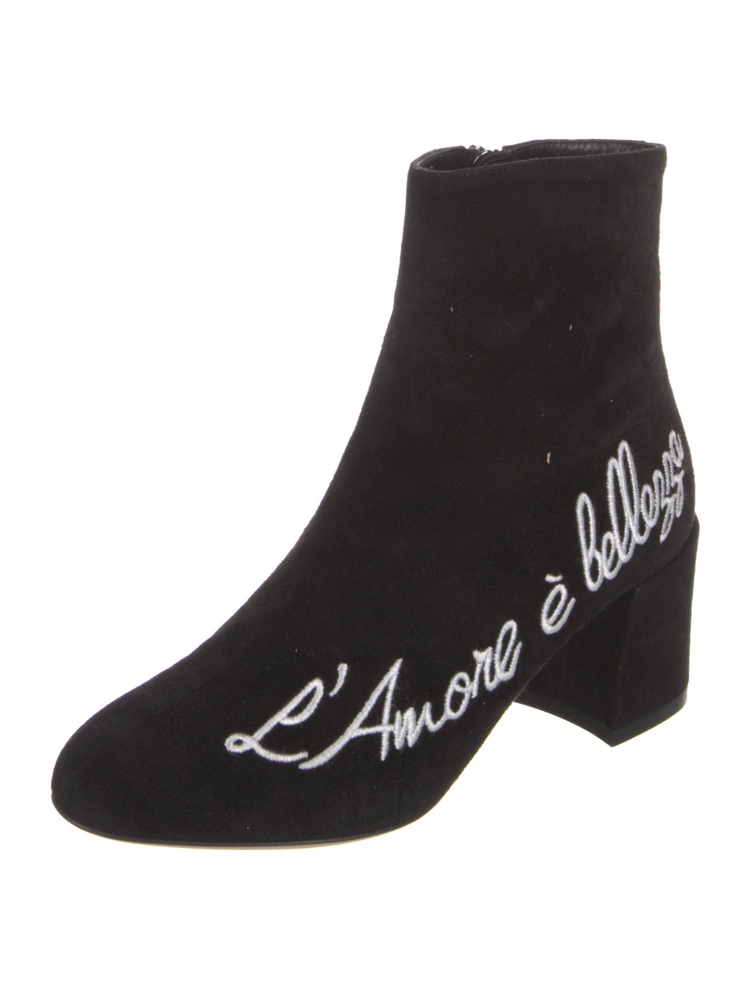 Dolce & Gabbana Suede Printed Boots