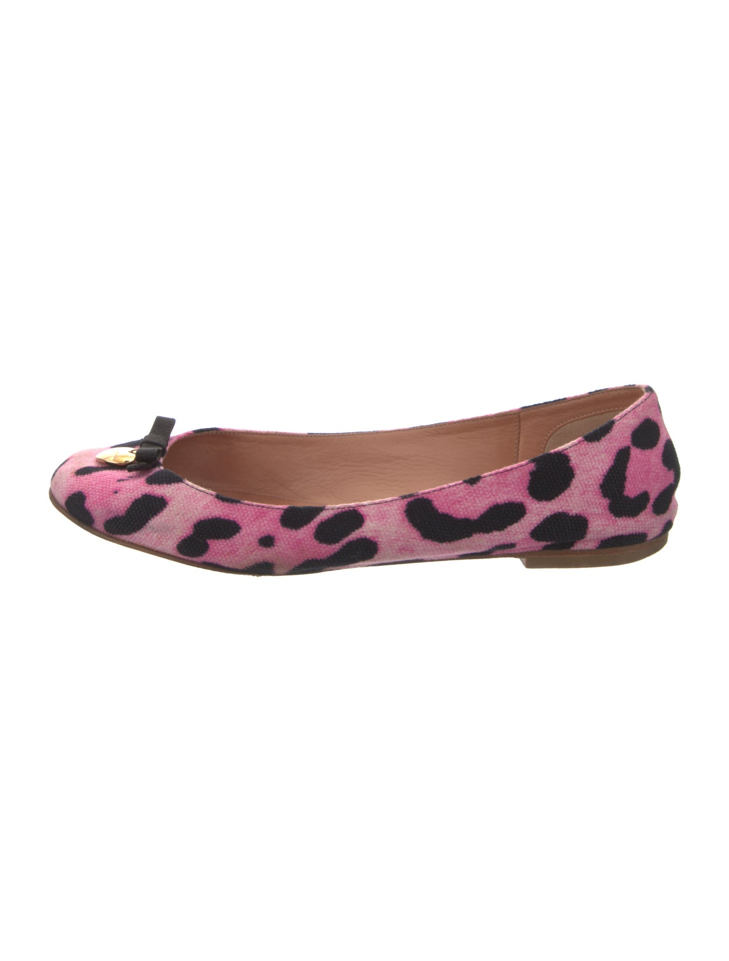 Dolce & Gabbana Canvas Animal Print Ballet Flats
