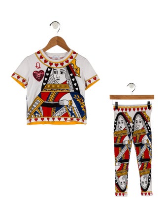 Dolce & Gabbana Girls' Printed Pant Set