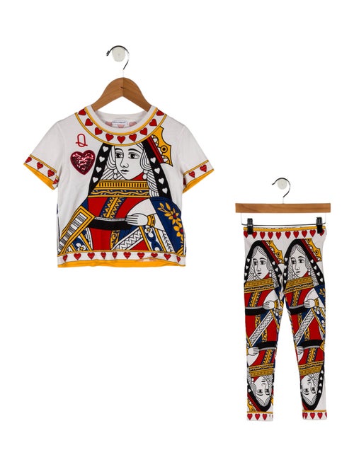 Dolce & Gabbana Girls' Printed Pant Set
