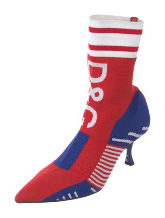 Dolce & Gabbana Printed Sock Boots