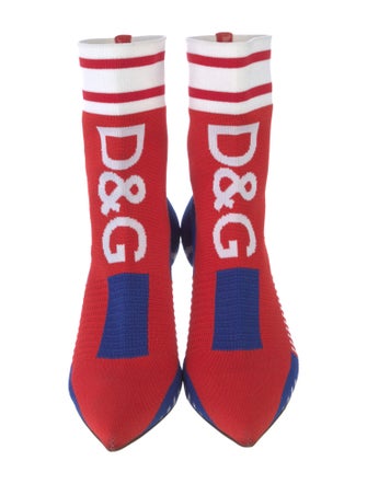 Dolce & Gabbana Printed Sock Boots