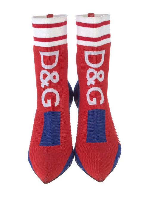 Dolce & Gabbana Printed Sock Boots