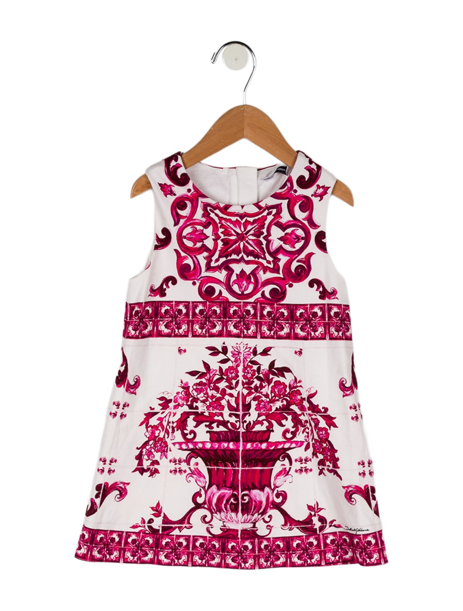 Dolce & Gabbana Girls' Sleeveless Printed Dress