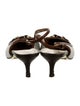 Dolce & Gabbana Leather Printed Slingback Flats