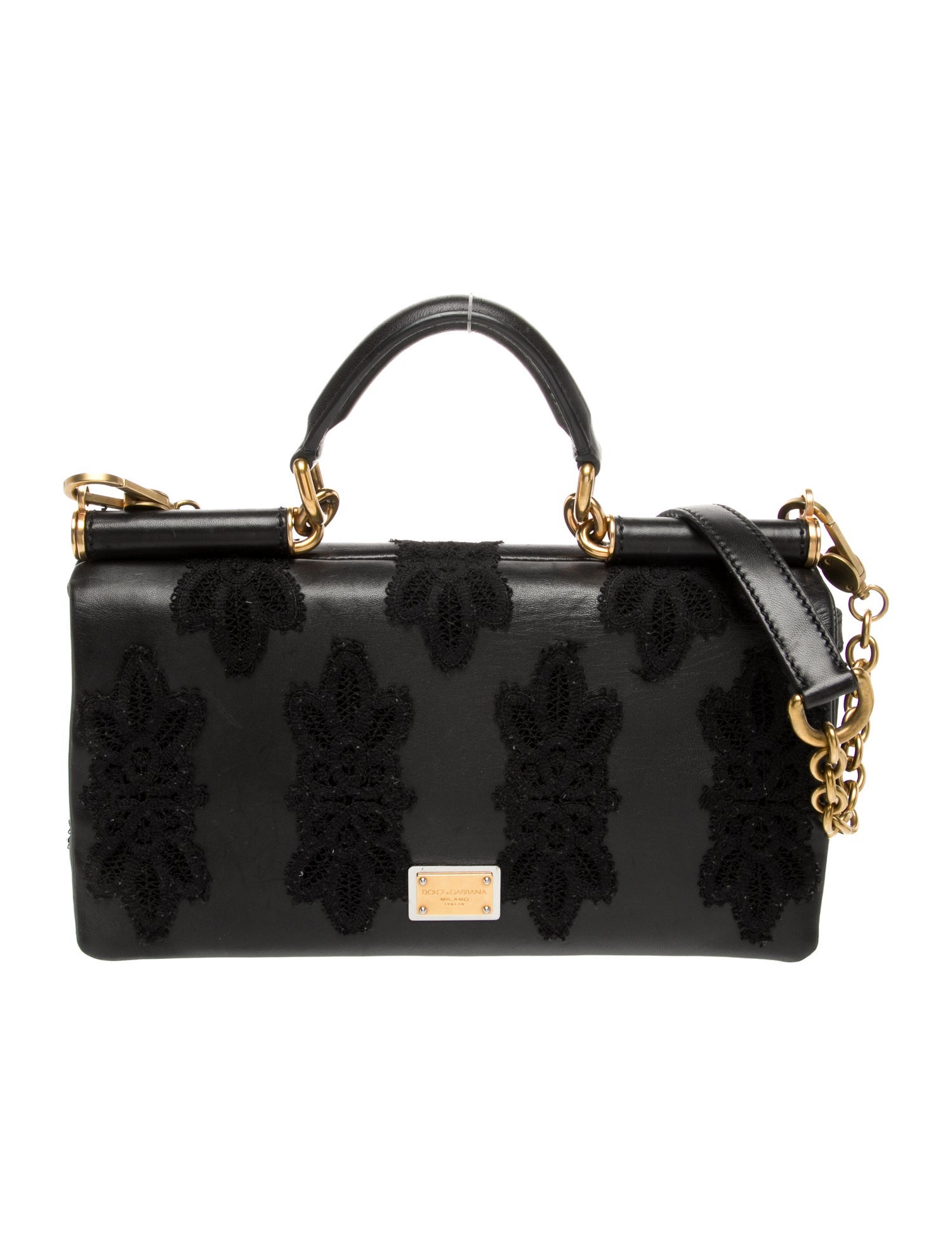 Dolce & Gabbana Leather Top Handle Bag