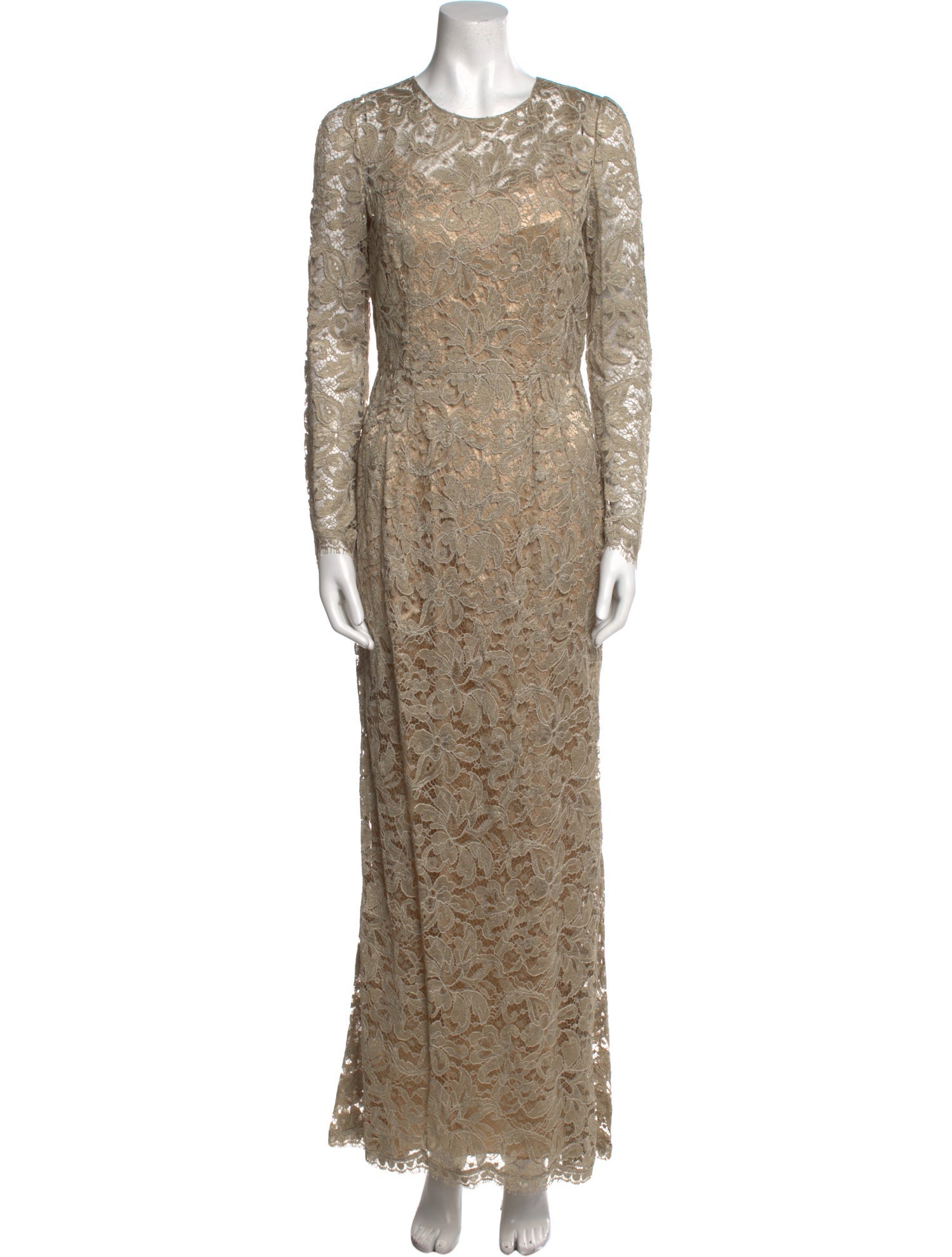 Dolce & Gabbana Lace Pattern Long Dress