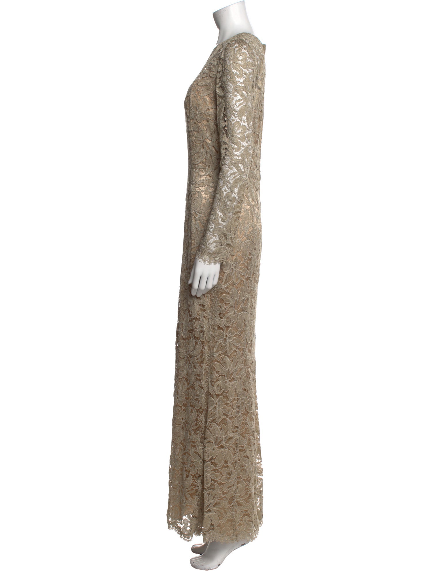 Dolce & Gabbana Lace Pattern Long Dress