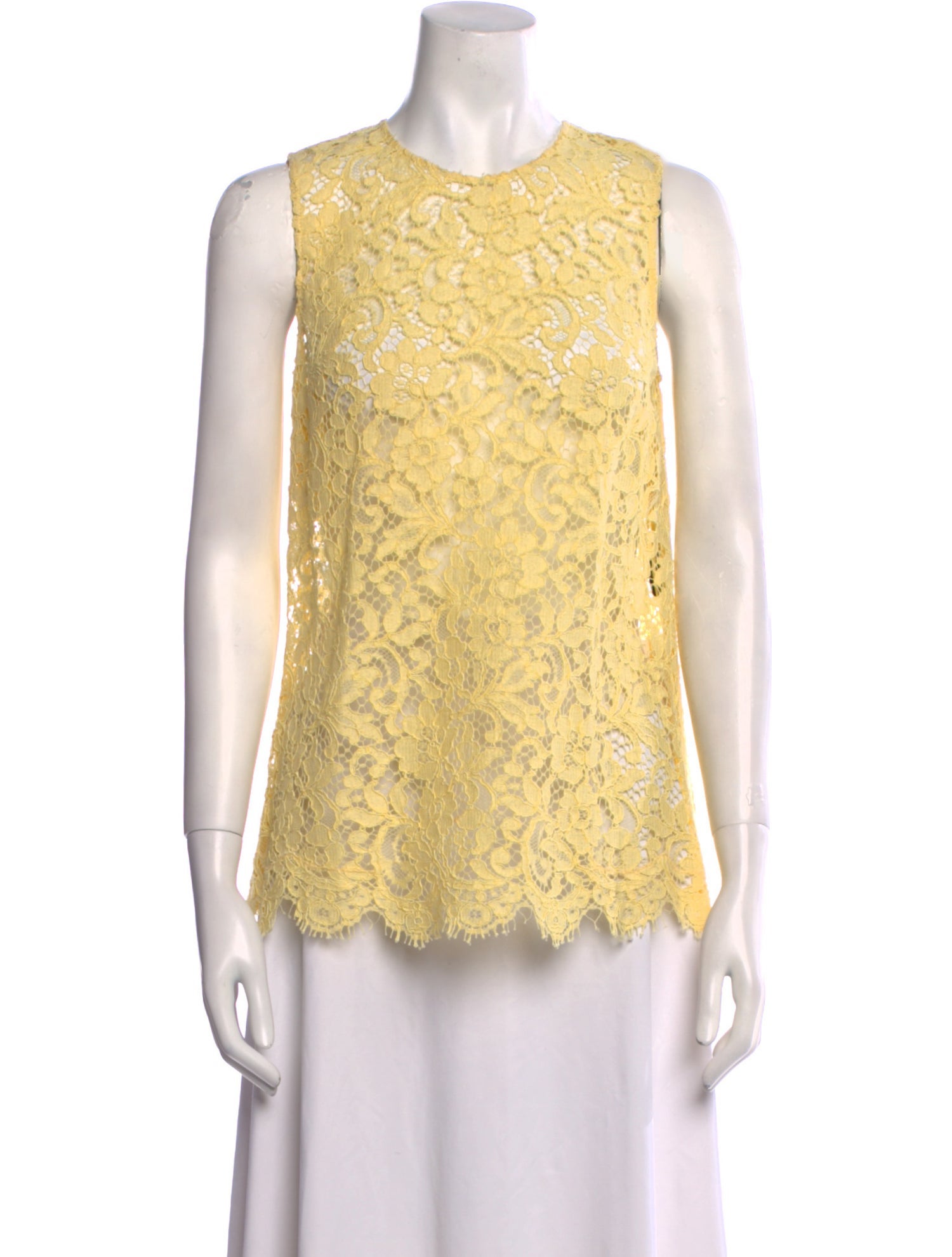 Dolce & Gabbana Lace Lace Pattern Top