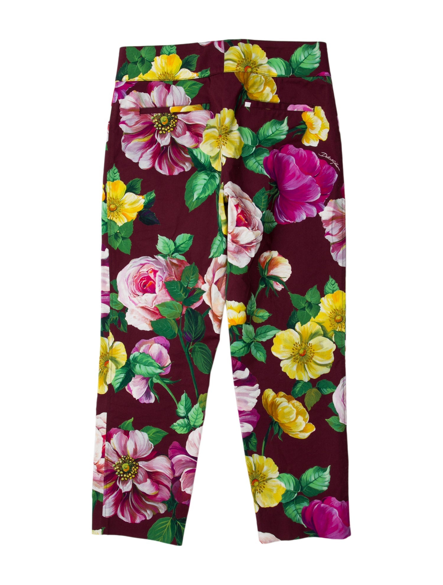 Dolce & Gabbana Printed Straight Leg Pants