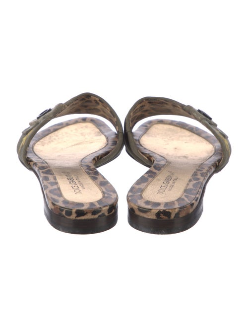 Dolce & Gabbana Camicia Militare Canvas Slides