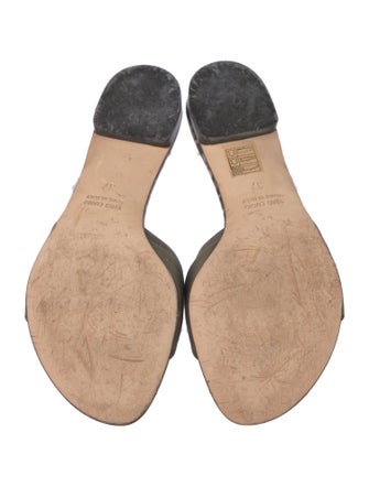 Dolce & Gabbana Camicia Militare Canvas Slides