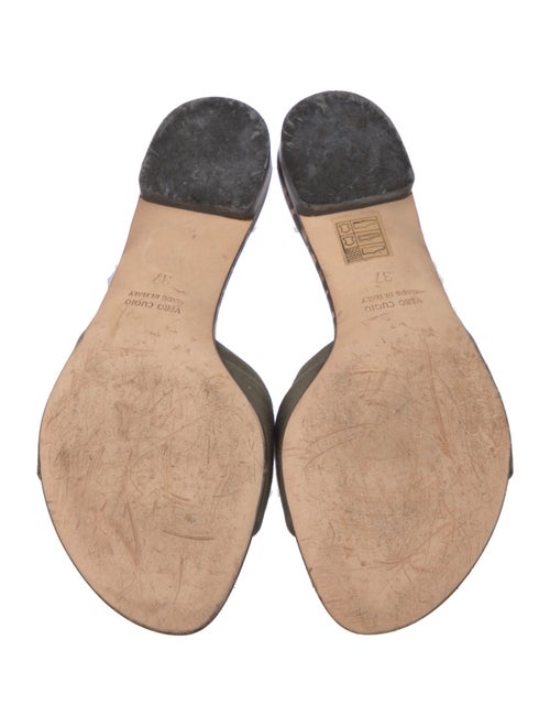 Dolce & Gabbana Camicia Militare Canvas Slides