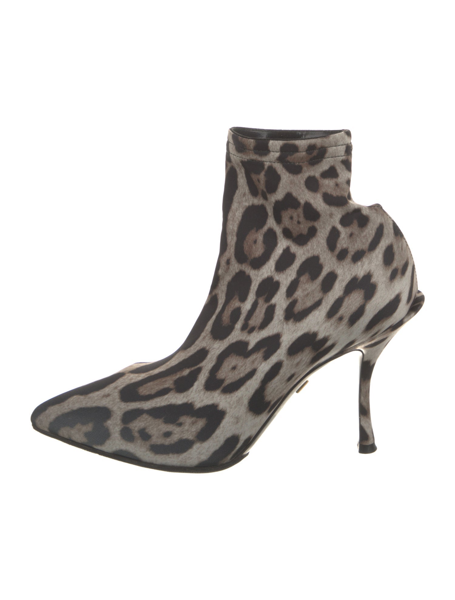 Dolce & Gabbana Ponyhair Animal Print Sock Boots