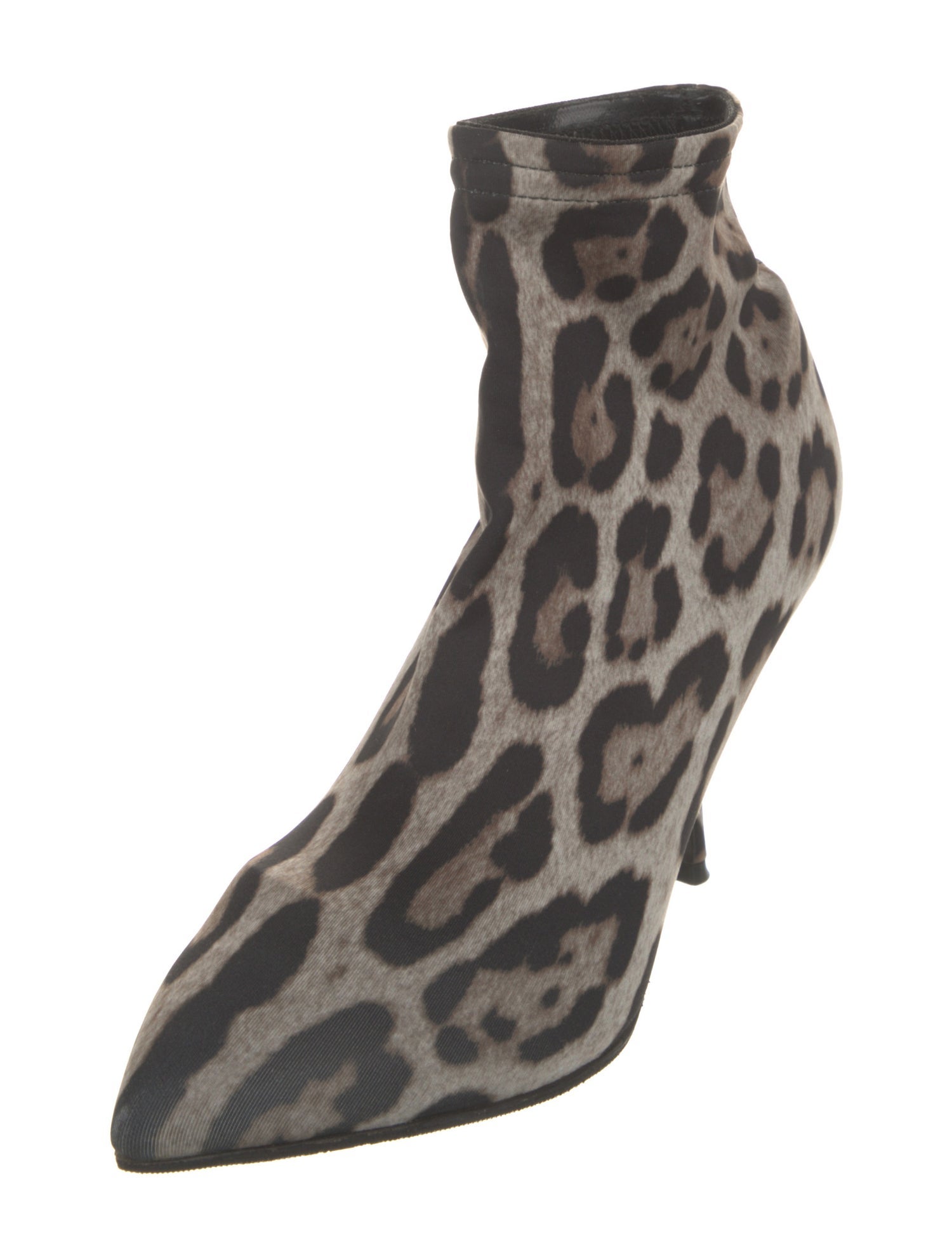 Dolce & Gabbana Ponyhair Animal Print Sock Boots