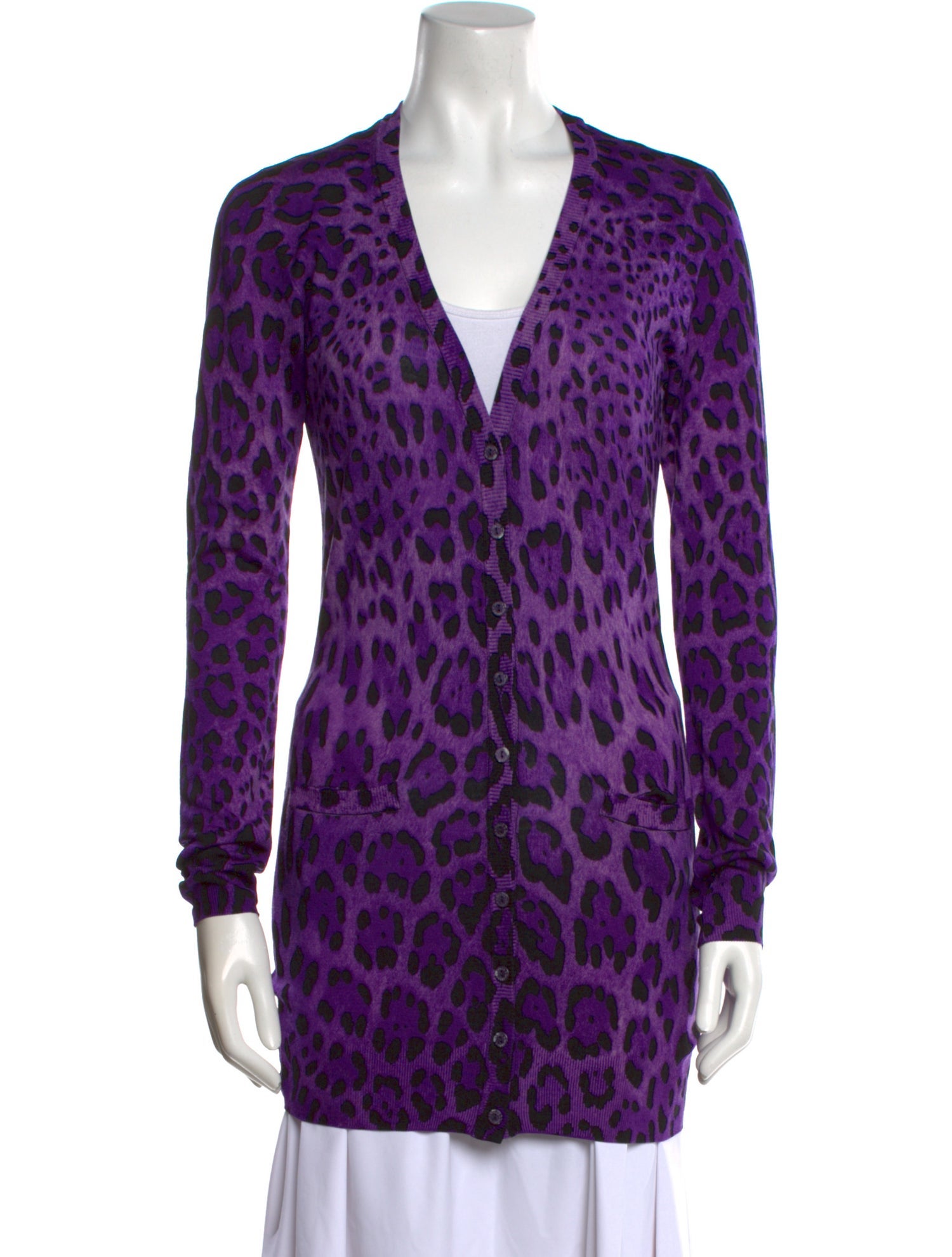 Dolce & Gabbana Virgin Wool Animal Print Sweater