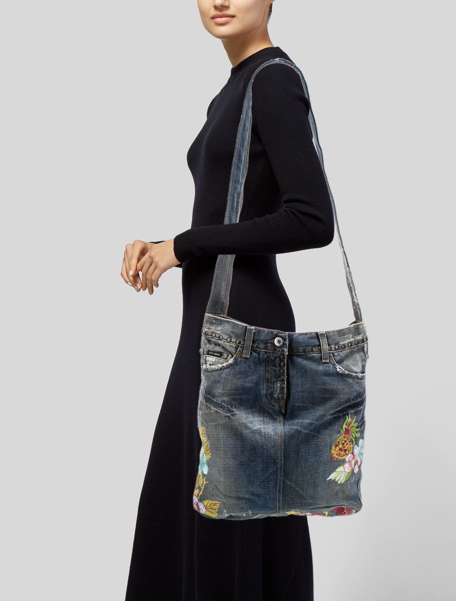Dolce & Gabbana Denim Messenger Bag