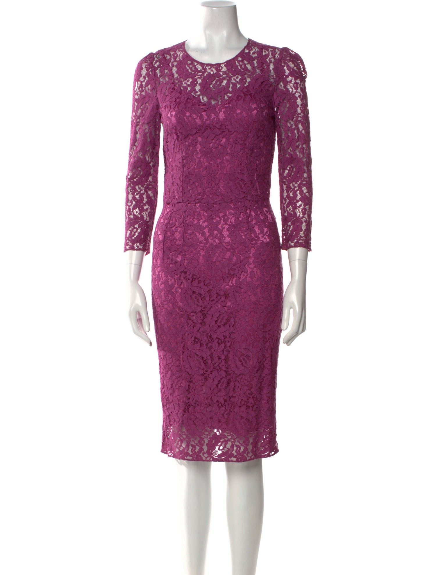 Dolce & Gabbana Lace Knee-Length Dress