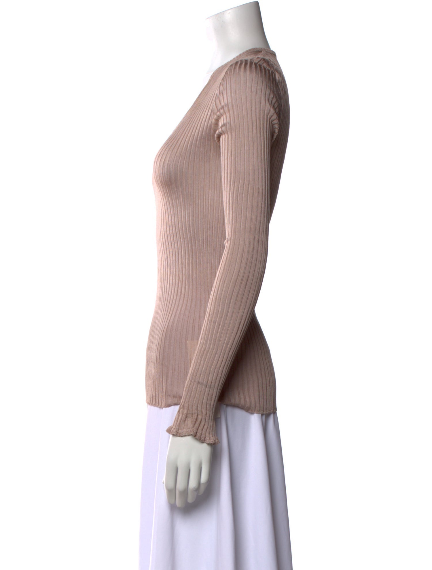 Dolce & Gabbana V-Neck Long Sleeve Top