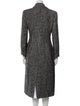 Dolce & Gabbana Wool Houndstooth Print Peacoat
