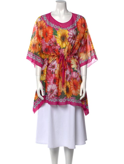 Dolce & Gabbana Printed Scoop Neck Tunic