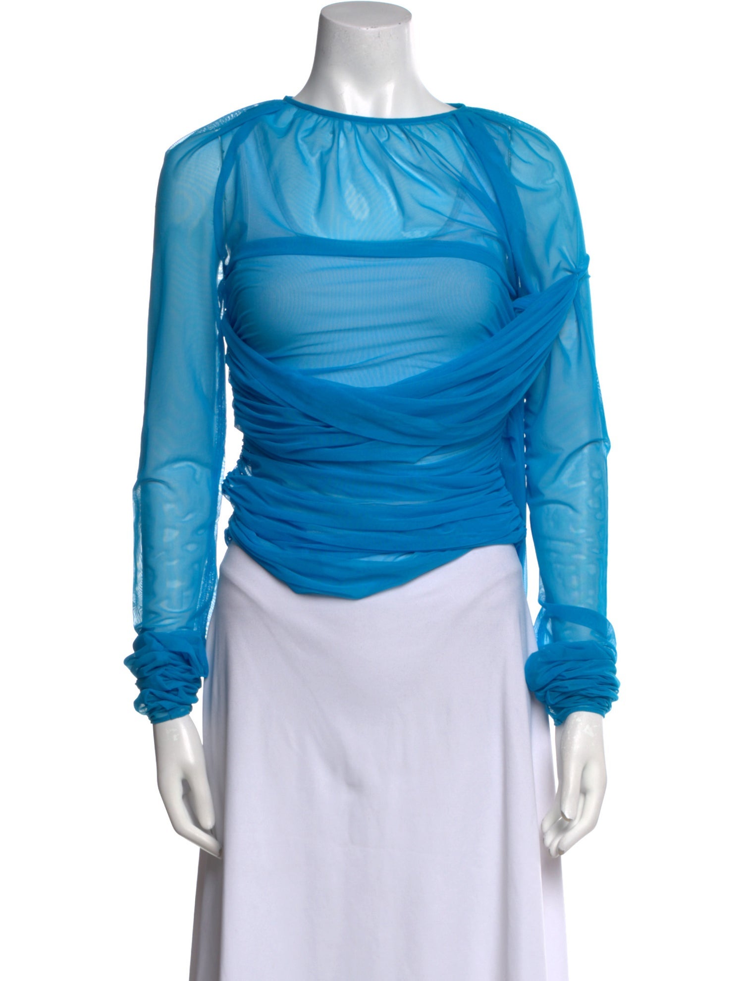 Dolce & Gabbana Bateau Neckline Long Sleeve Top