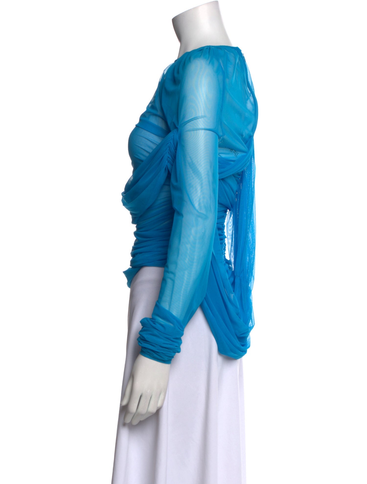 Dolce & Gabbana Bateau Neckline Long Sleeve Top