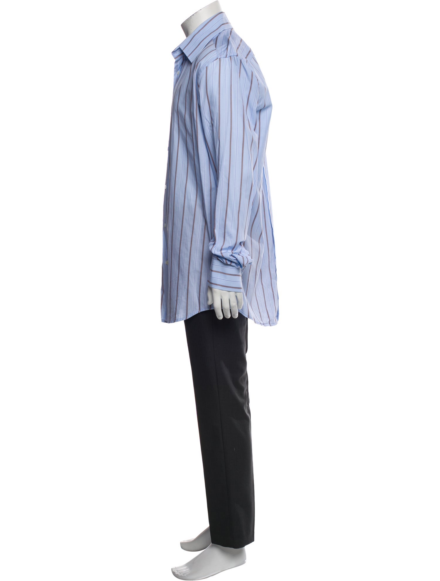 Dolce & Gabbana Striped Long Sleeve Dress Shirt