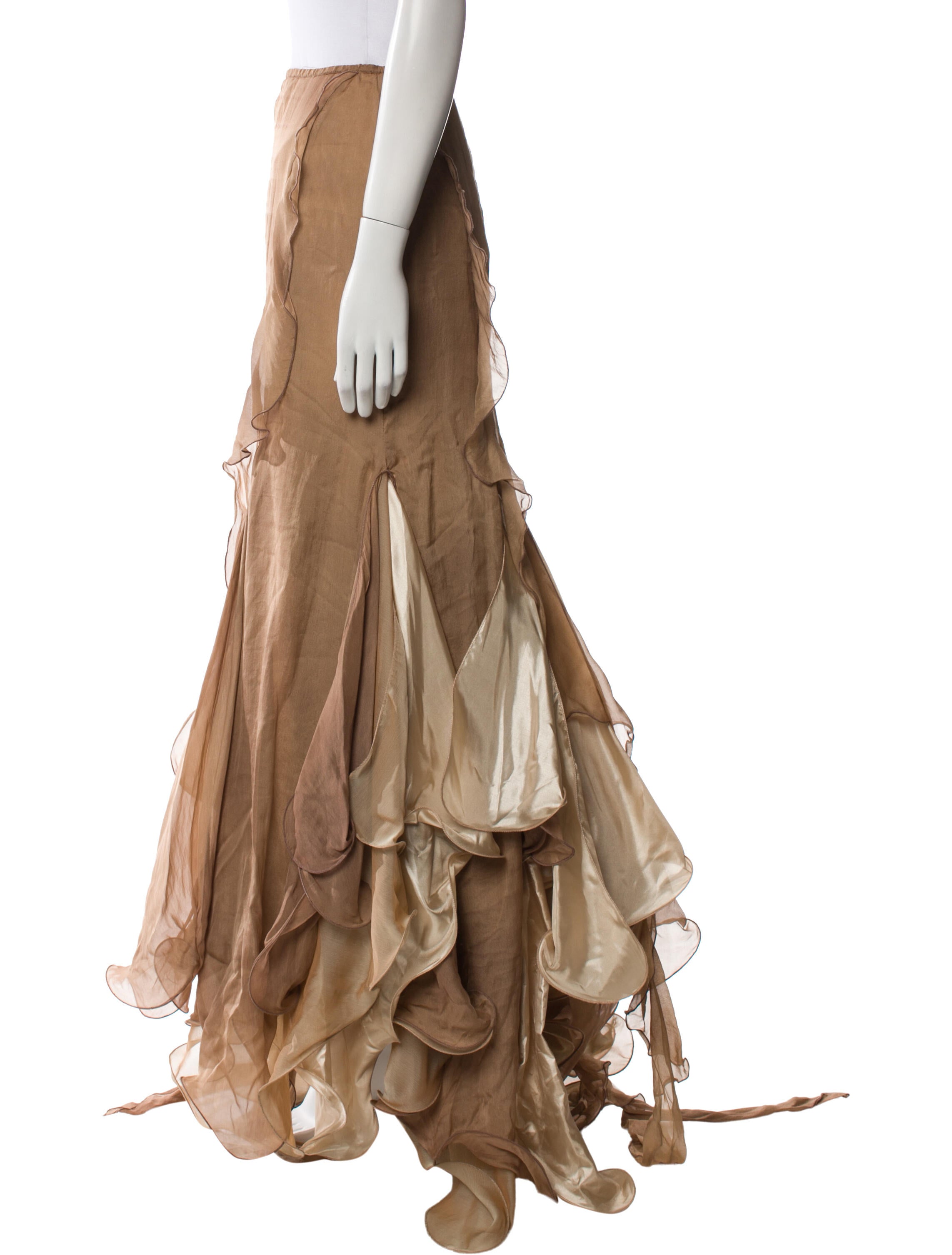 Dolce & Gabbana Silk Long Skirt