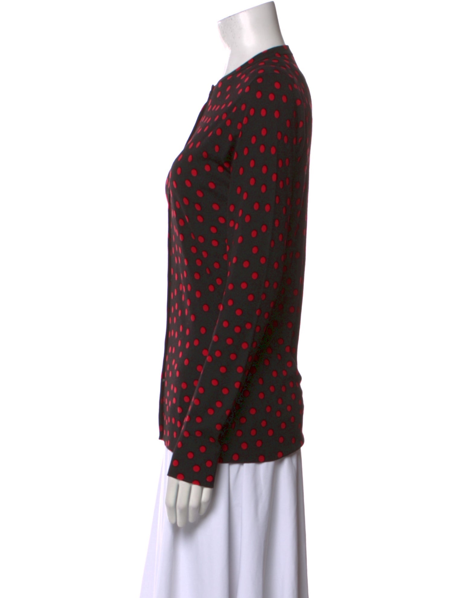 Dolce & Gabbana Virgin Wool Polka Dot Print Sweater