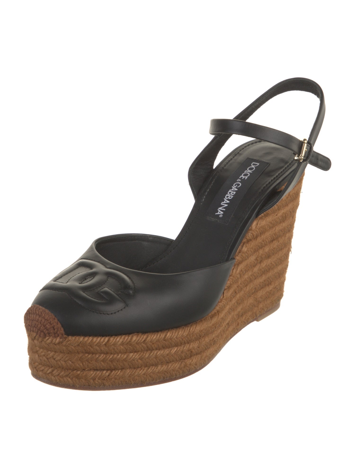 Dolce & Gabbana Leather Colorblock Pattern Slingback Pumps