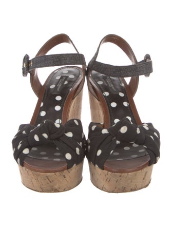 Dolce & Gabbana Polka Dot Print Sandals