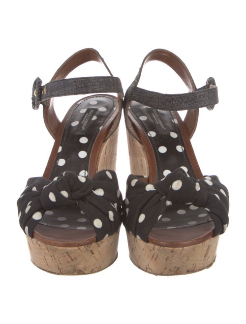Dolce & Gabbana Polka Dot Print Sandals