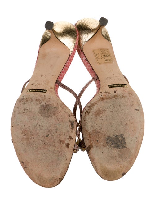 Dolce & Gabbana Snakeskin Animal Print Slides