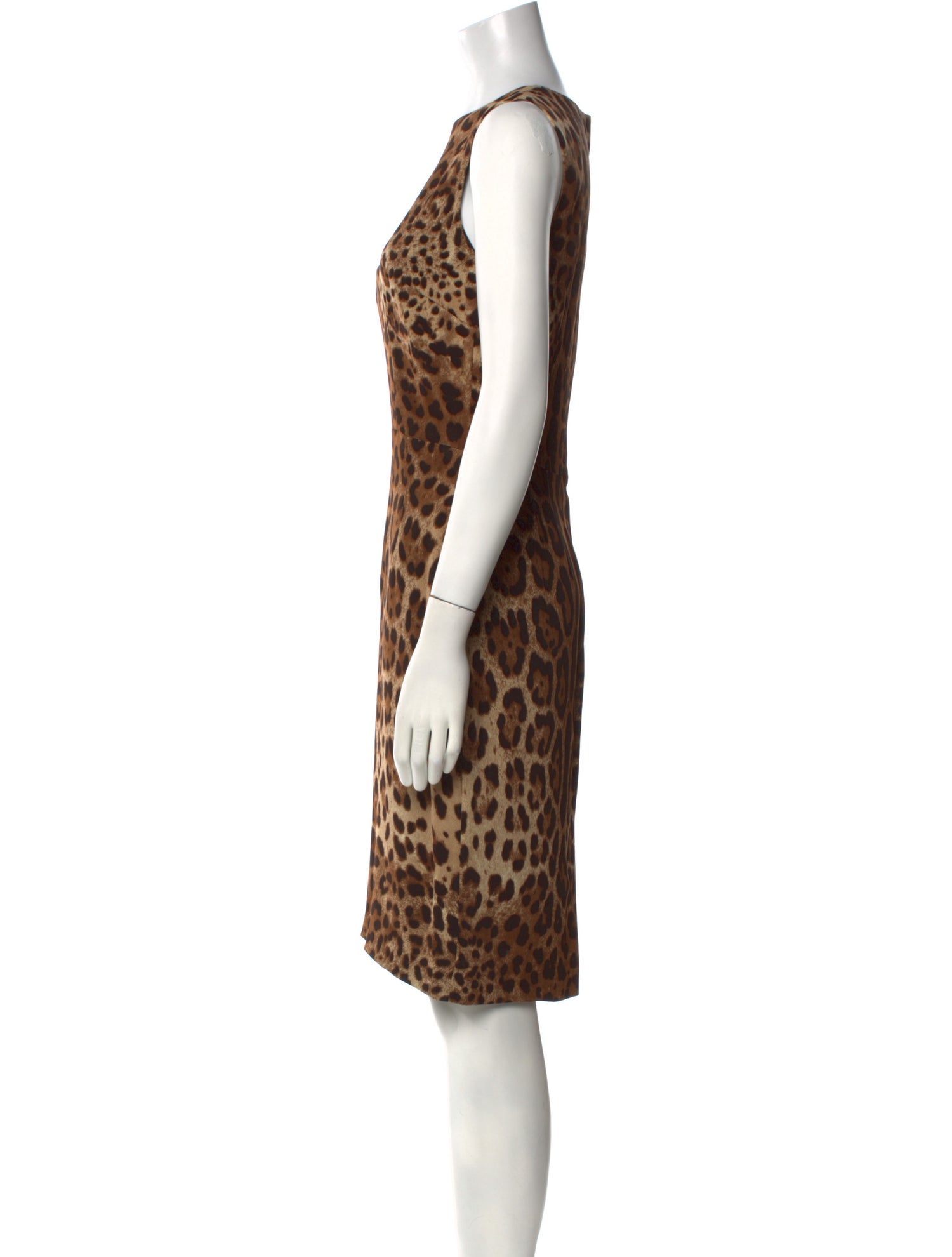 Dolce & Gabbana Animal Print Knee-Length Dress