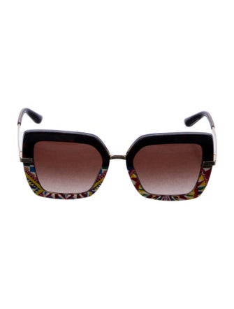 Dolce & Gabbana Square Gradient Sunglasses