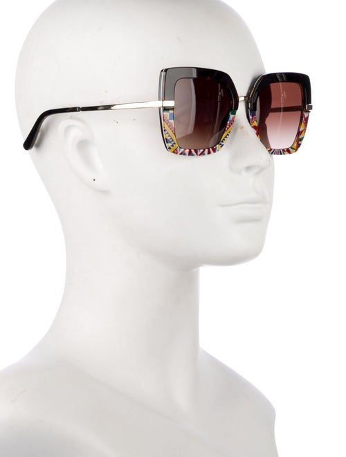 Dolce & Gabbana Square Gradient Sunglasses