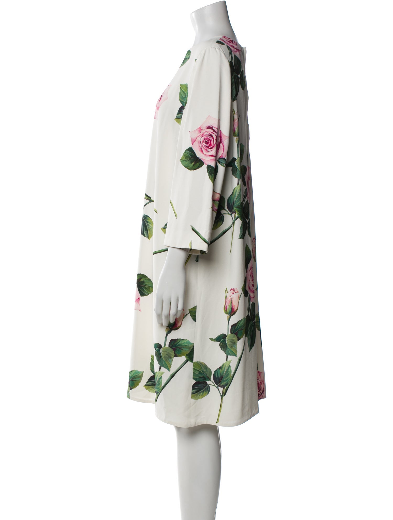 Dolce & Gabbana Floral Print Knee-Length Dress