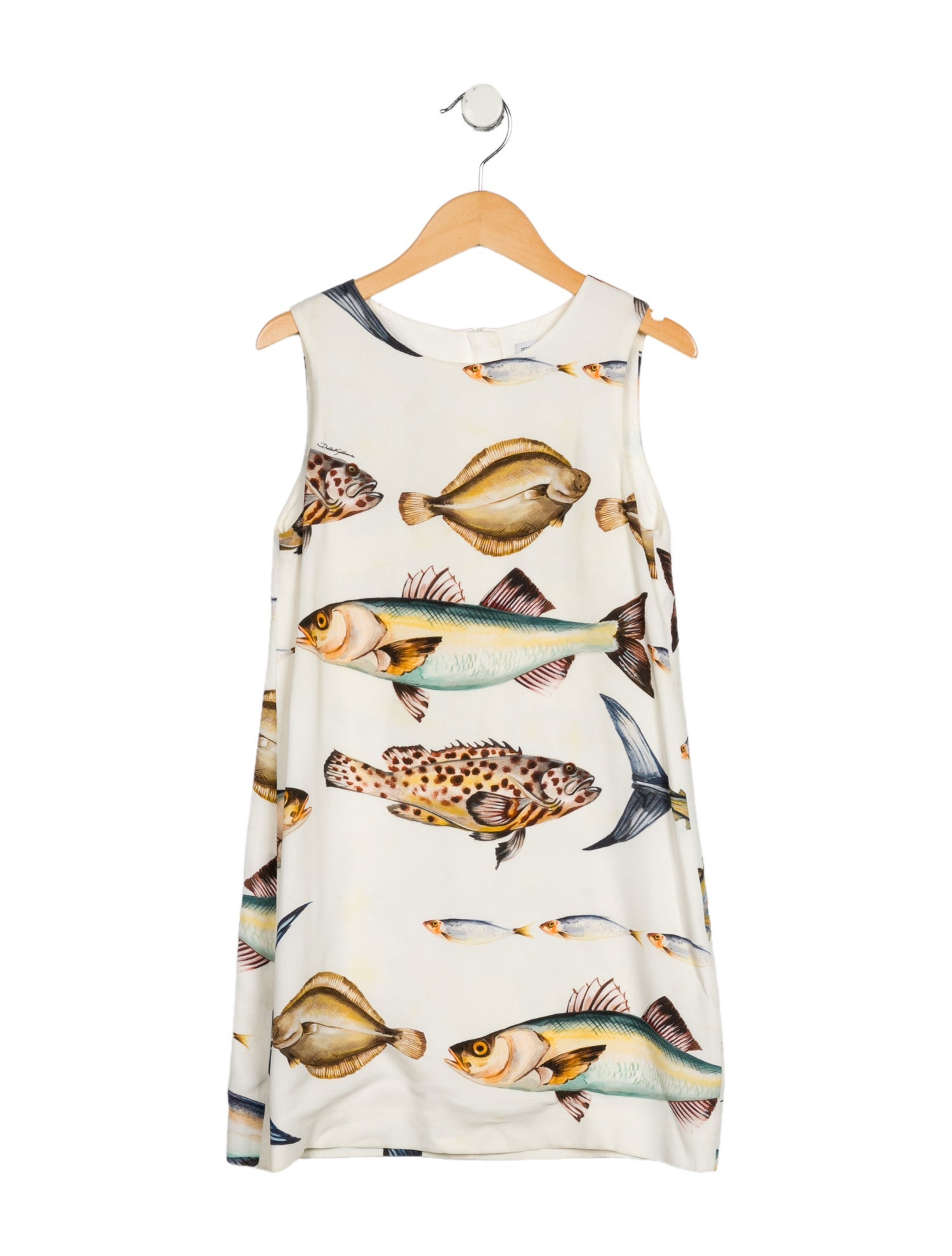 Dolce & Gabbana kids girls' neutral multicolored dress