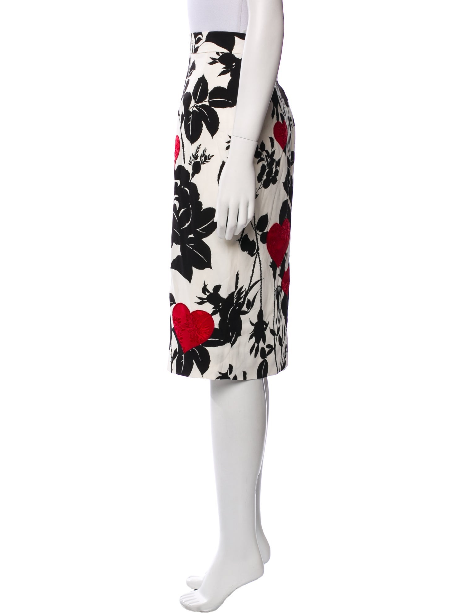 Dolce & Gabbana Floral Print Knee-Length Skirt