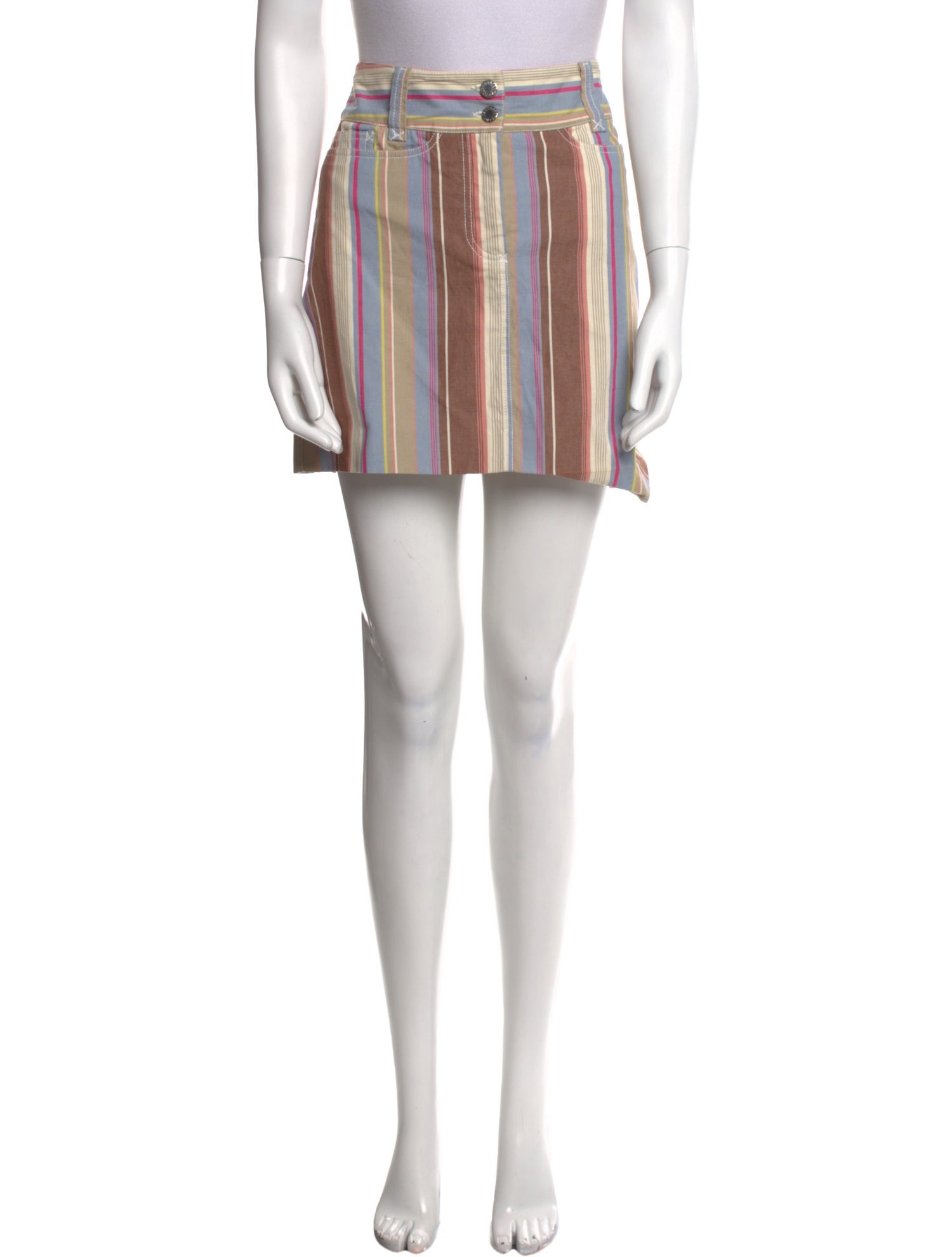 Dolce & Gabbana Striped Mini Skirt