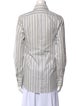 Dolce & Gabbana Striped Long Sleeve Button-Up Top