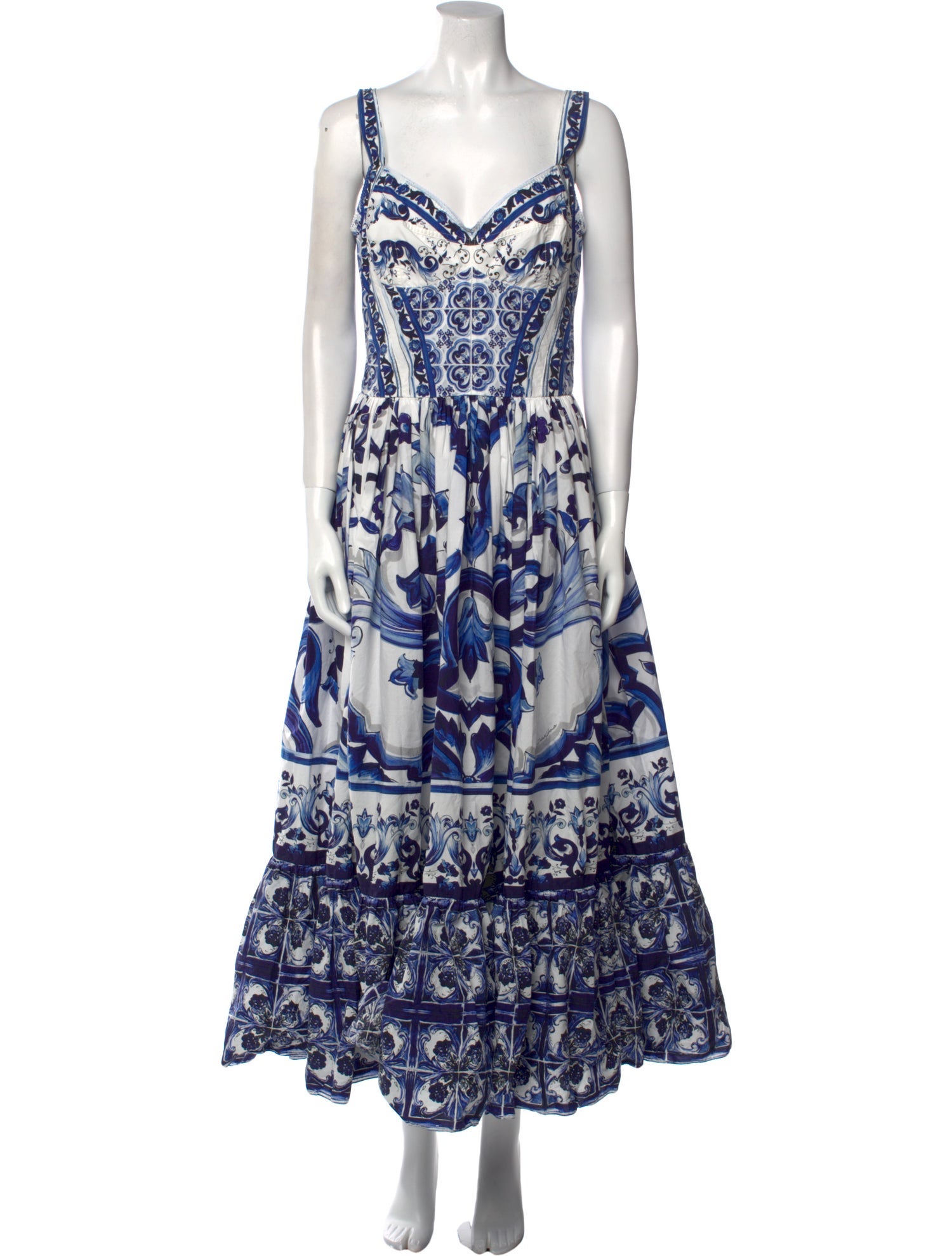 Dolce & Gabbana Printed Long Dress
