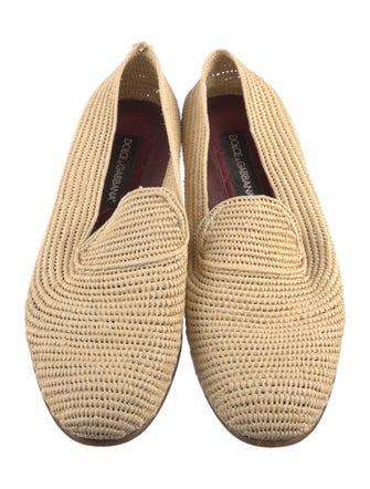 Dolce & Gabbana Raffia Flats