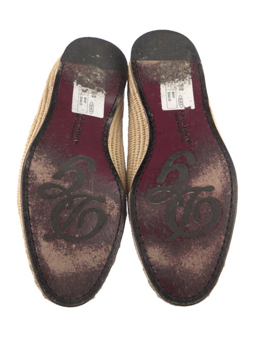 Dolce & Gabbana Raffia Flats